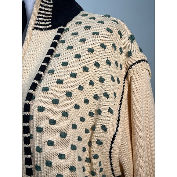Jaime Sadock Sweater Jacket Medium Zip Up Convertible Vest Golf Lined Vtg NWT - Picture 4 of 14